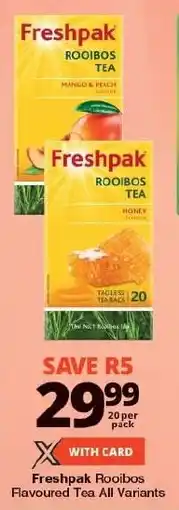 Checkers Freshpak Rooibos Flavoured Tea All Variants offer