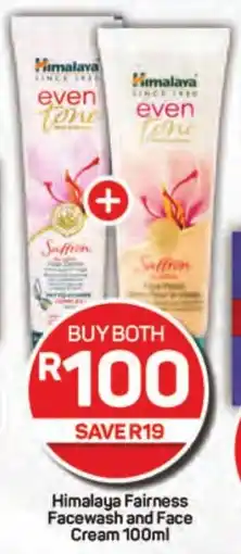 Pick n Pay Himalaya Fairness Facewash and Face Cream 100ml offer
