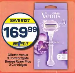 Pick n Pay Gillette Venus 3 Comfortglide Breeze Razor Plus 2 Cartridges offer