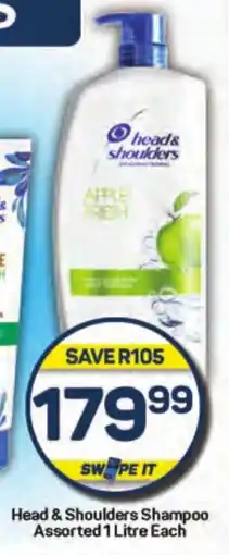 Pick n Pay Head & Shoulders Shampoo Assorted 1 Litre Each offer