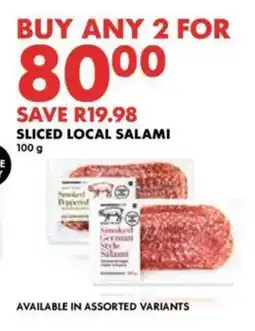 Woolworths SLICED LOCAL SALAMI offer