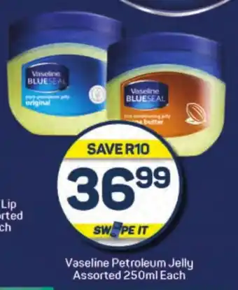 Pick n Pay Vaseline Petroleum Jelly Assorted 250ml Each offer
