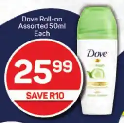 Pick n Pay Dove Roll-on Assorted 50ml Each offer