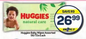 Pick n Pay Huggies Baby Wipes Assorted 56/72s Each offer