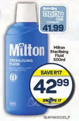 Pick n Pay Milton Sterilising Fluid 500ml offer