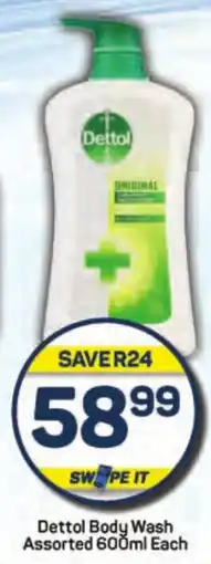 Pick n Pay Dettol Body Wash Assorted 600ml Each offer
