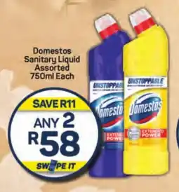 Pick n Pay Domestos Sanitary Liquid Assorted 750ml Each offer