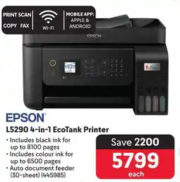 Makro EPSON L5290 4-in-1 EcoTank Printer offer