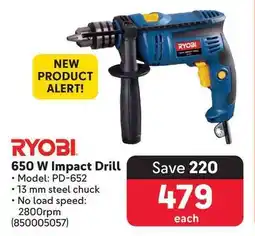 Makro RYOBI 650 W Impact Drill offer