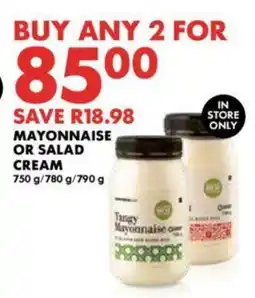 Woolworths MAYONNAISE OR SALAD CREAM offer