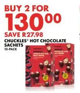 CHUCKLES HOT CHOCOLATE SACHETS 10-PACK