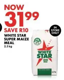 Woolworths WHITE STAR SUPER MAIZE MEAL 2.5kg offer