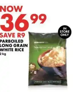 Woolworths PARBOILED LONG GRAIN WHITE RICE 2 kg offer