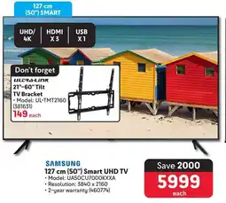 Makro SAMSUNG 127 cm (50") Smart UHD TV offer