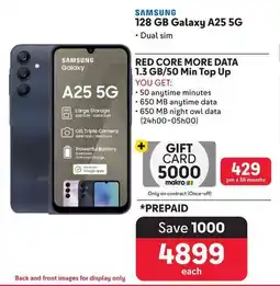 Makro SAMSUNG 128 GB Galaxy A25 5G offer