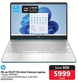 Makro HP 39 cm (15.6") 15s Intel Celeron Laptop offer