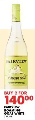 Woolworths FAIRVIEW ROAMING GOAT WHITE 750 ml offer