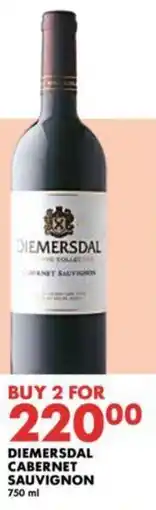 Woolworths DIEMERSDAL CABERNET SAUVIGNON 750 ml offer