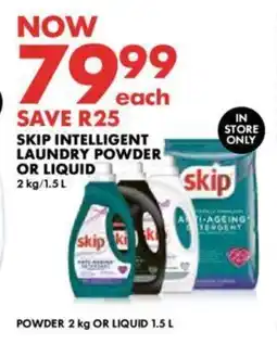 Woolworths SKIP INTELLIGENT LAUNDRY POWDER OR LIQUID offer