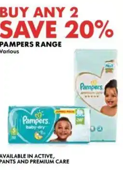 Woolworths PAMPERS RANGE offer