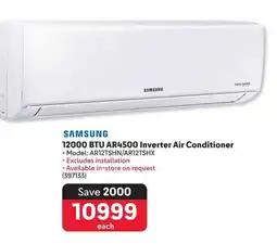 Makro SAMSUNG 12000 BTU AR4500 Inverter Air Conditioner offer