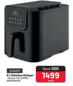 Makro EIGER 8 L Slimline Airfryer offer