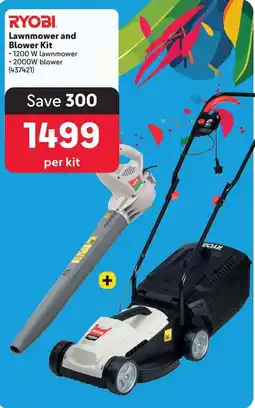 Makro RYOBI Lawnmower and Blower Kit offer