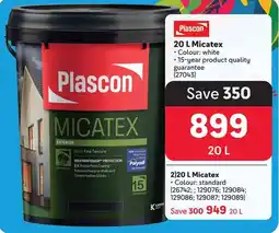 Makro Plascon 20 L Micatex offer