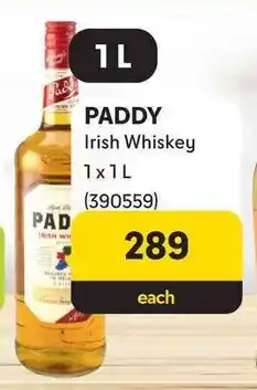Makro PADDY Irish Whiskey offer