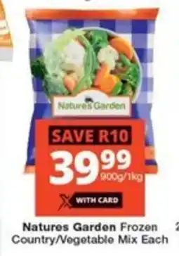 Checkers Natures Garden Frozen Country/Vegetable Mix Each offer