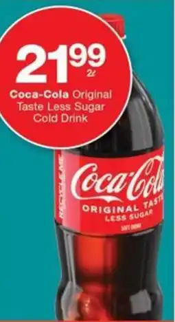 Checkers Coca-Cola Original Taste Less Sugar Cold Drink offer
