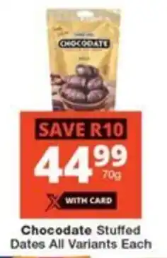 Checkers Chocodate Stuffed Dates All Variants Each offer