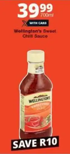 Checkers Wellington's Sweet Chilli Sauce offer