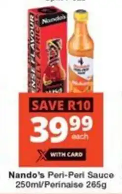 Nando's Peri-Peri Sauce 250ml/Perinaise 265g