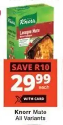 Checkers Knorr Mate All Variants offer
