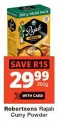 Checkers Robertsons Rajah Curry Powder offer