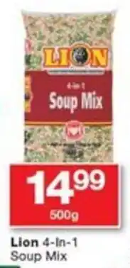 Checkers Lion 4-In-1 Soup Mix offer