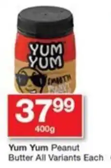 Checkers Yum Yum Peanut Butter All Variants Each offer