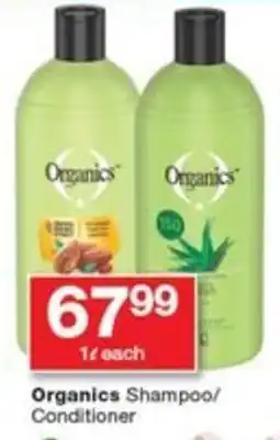 Checkers Organics Shampoo/ Conditioner offer