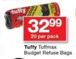 Tuffy Tuffmax Budget Refuse Bags
