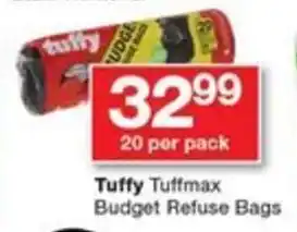 Checkers Tuffy Tuffmax Budget Refuse Bags offer