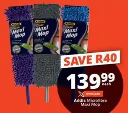 Checkers Addis Microfibre Maxi Mop offer