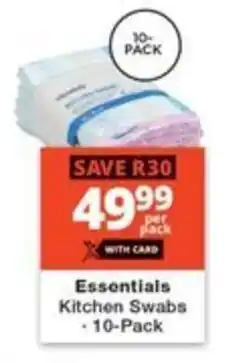 Checkers Essentials Kitchen Swabs offer