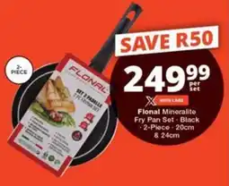 Checkers Flonal Mineralite Fry Pan Set offer
