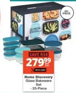 Checkers Home Discovery Glass Bakeware Set offer