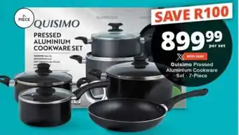 Checkers Quisimo Pressed Aluminium Cookware Set offer