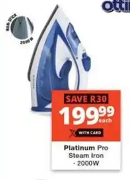 Checkers Platinum Pro Steam Iron offer