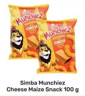 Simba Munchiez Cheese Maize Snack 100 g offer at Game