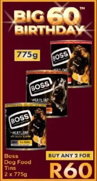 President Hyper Boss Dog Food Tins offer