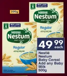 President Hyper Nestlé Nestum Baby Cereal Add any Baby Milk offer